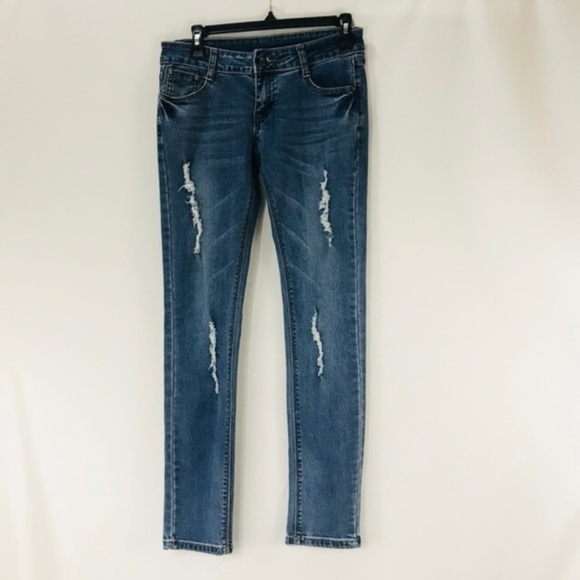 Armani Exchange Denim - A/X Armani Exchange Distressed Slim Skinny Jeans Armani Exchange Denim - A/X Armani Exchange Distressed Slim Skinny Jeans